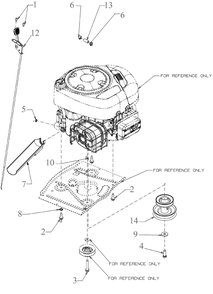 Engine Accessories Diagram and Parts List for CC30H (13AC21JDA10)(2023) Cub Cadet Lawn Tractor Accessories
